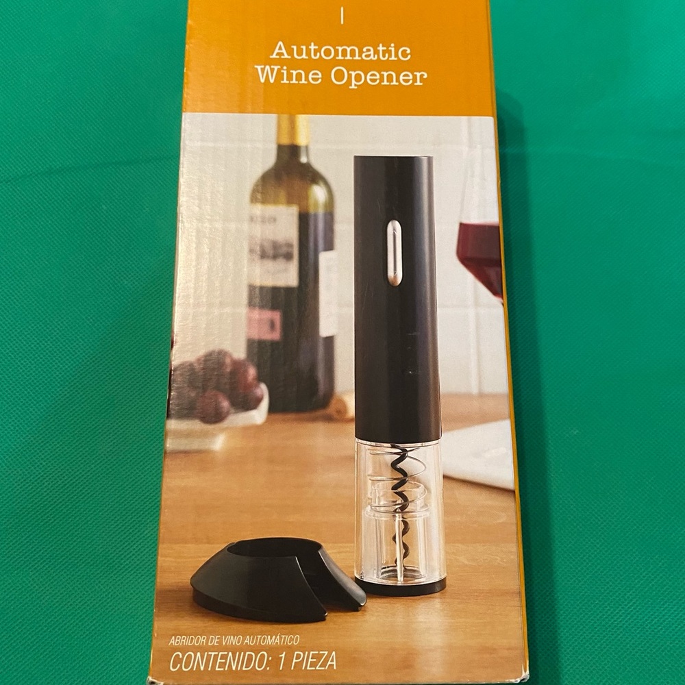 Our Table™ Auto Wine Opener in Black New